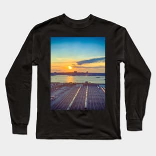 Sunset, Hudson Yards, Manhattan, New York City Long Sleeve T-Shirt